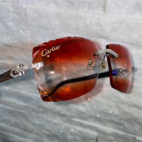 cheap cartier sunglasses with diamonds|cartier shades with diamonds.